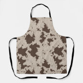Tablier Impression de Vache Faux, Brown et crème (Recto)