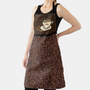 Tablier Impression grain de café / Impression pour amateur