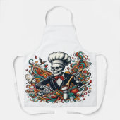 Tablier Impression graphique artistique - Style moderne po (Recto)