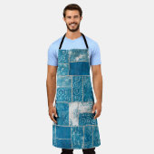 Tablier Impression motif de la surface composée de collage (Porté)