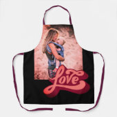 Tablier Impression personnalisée de photos d'amour (Recto)