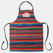 Tablier Impression sarape mexicaine Toxico (Recto)