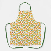 Tablier Impression totale d'abricots botaniques (Recto)