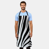 Tablier Impression zèbre personnalisable (Porté)