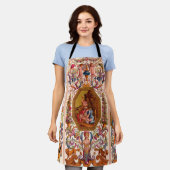 Tablier imprimé baroque ultra opulent du XVIIe siècle (Porté)