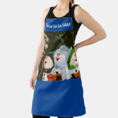 Tablier Imprimé Partout Snowmen Chantant...La La La ! (Insitu)