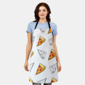 Tablier imprimé Pizza Simple à créer soi-même (Porté)