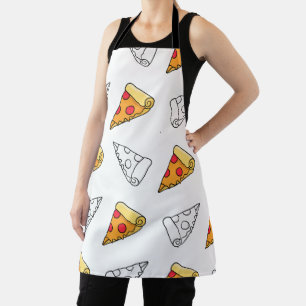 Tablier imprimé Pizza Simple à créer soi-même