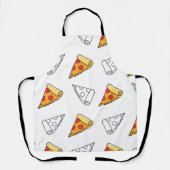 Tablier imprimé Pizza Simple à créer soi-même (Recto)