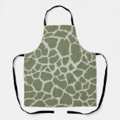 Tablier Imprimer Giraffe verte Sage (Recto)