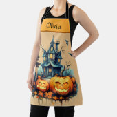Tablier Imprimer l'aire d'Halloween personnalisée éffrayan (Insitu)