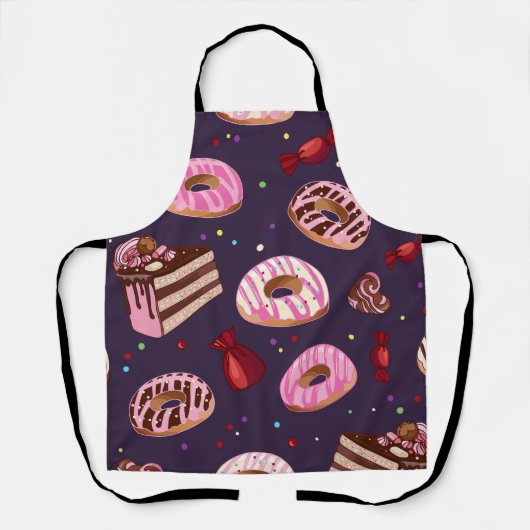 Tablier Imprimés de donuts (Recto)