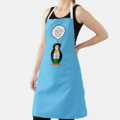 Tablier Indian Flag Talking Ms Penguin Personalized Text (Insitu)