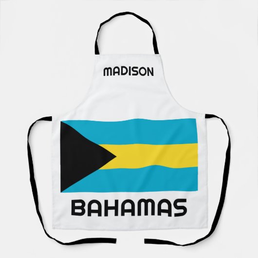 Tablier Indicateur Bahamas du nom personnalisé (Recto)