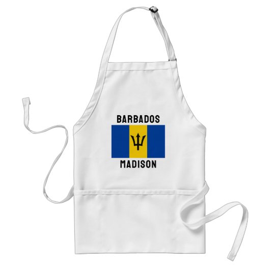 Tablier Indicateur Barbade de nom personnalisé (Devant)