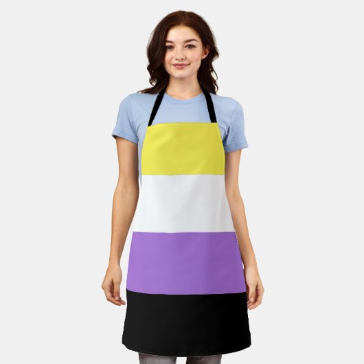 Tablier Indicateur de fierté non binaire (Porté)