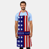 Tablier Indicateur personnalisé - 4 juillet cadeau BBQ (Porté)