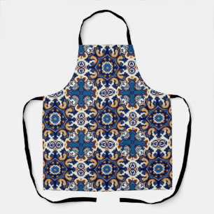 Tablier Indigo Azulejo Bleu Portugais Lisbonne Talavera