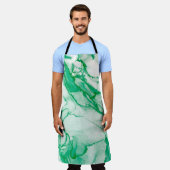 Tablier Indigo Round. Teinture à tarte bohémienne. Psyched (Porté)