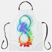 Tablier Infinity avec Rainbow Jellyfish (Recto)