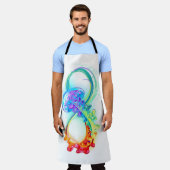Tablier Infinity avec Rainbow Jellyfish (Porté)