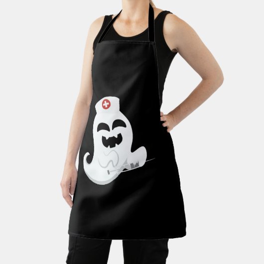 Tablier Infirmière fantôme Halloween (Insitu)