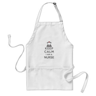 Tablier Infirmière Symbole Garder le calme Je suis infirmi