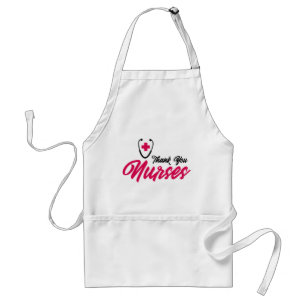 Tablier Infirmières Mercis  Rose