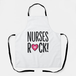 Tablier Infirmières Rock Design Vectoriel de Cœur d'Infirm