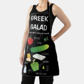 Tablier Ingrédients de salade grecs - Un goût de soleil (Insitu)