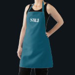 Tablier Initiales monogramme personnalisées modernes essen<br><div class="desc">Mosaïque personnalisée moderne initiales essence bleu blanc Apron. lettres blanches, arrière - plan rose clair. vous pouvez choisir votre couleur de sangle. grand cadeau pour maman, amis et vous-même! Design moderne, minimaliste, simple et élégant. Idéal pour cuisiniers, chefs, poteries, céramiques, artisanat, travail, cuisine, boulangerie, barbecue, grill, mais aussi pour les...</div>