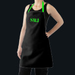 Tablier Initiales monogramme personnalisées modernes néon<br><div class="desc">Paraphes monogramme personnalisées modernes néon vert noir Apron. lettres vert néon, arrière - plan noir. vous pouvez choisir la couleur de votre sangle grand cadeau pour maman, papa, amis et vous-même! Design moderne, minimaliste, simple et élégant. Idéal pour cuisiniers, chefs, poteries, céramiques, artisanat, travail, cuisine, boulangerie, barbecue, grill, mais aussi...</div>