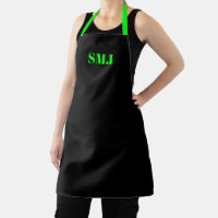 Initiales monogramme personnalisées modernes néon