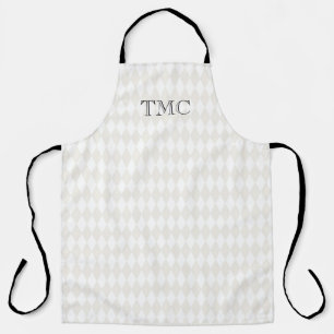 Tablier INITIALES Monogrammes Classiques Arlequin Diamants