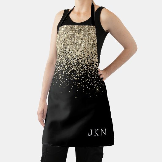 Tablier Initiales Monogrammes pour filles Parties scintill (Insitu)