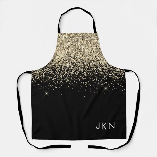 Tablier Initiales Monogrammes pour filles Parties scintill (Recto)