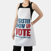 Tablier Inscrivez-vous Montrer Voter Votre Voix Compte Éle (Insitu)