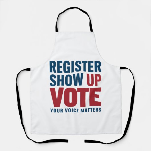 Tablier Inscrivez-vous Montrer Voter Votre Voix Compte Éle (Recto)