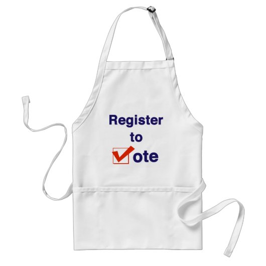 Tablier Inscrivez-vous pour voter Élections 2026 (Devant)