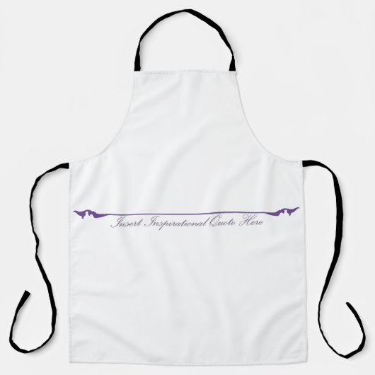 Tablier Insérer un devis inspirant ici - violet (Recto)