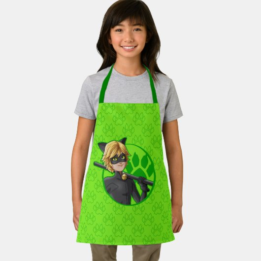 Tablier Insigne vert Cat Noir (Insitu)