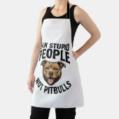 Tablier Interdire les gens stupides pas les Pitbulls Vinta (Insitu)