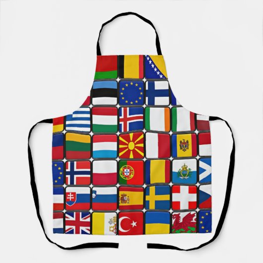 Tablier International flag collection, world flags, (Recto)