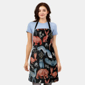 Tablier  Intricate woodland animals pattern (Porté)