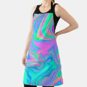 Tablier Iridescente marbrée texture holographique en dynam (Insitu)