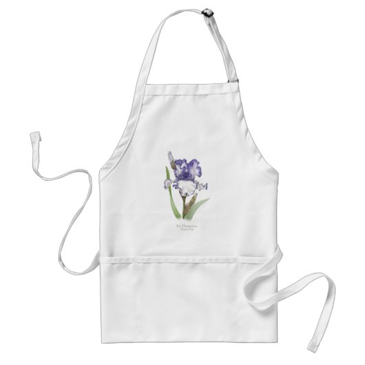 Tablier Iris Froissé Pourpre (Devant)