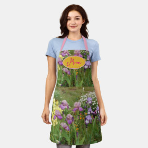 Tablier Iris iris fleurs fleuris Cottage Jardin Anniversai