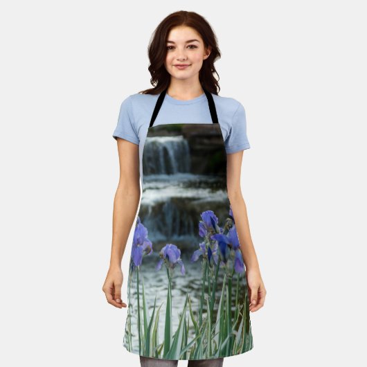 Tablier Irises Au Château Apron (Porté)