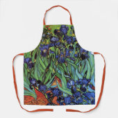 Tablier Irises de Vincent van Gogh, Jardin Vintage (Recto)