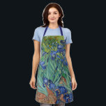 Tablier Irises par Van Gogh<br><div class="desc">L'art de Vincent van Gogh - Peintures de la nature et de la flore - Oeuvres de paysage post-impressionnistes</div>